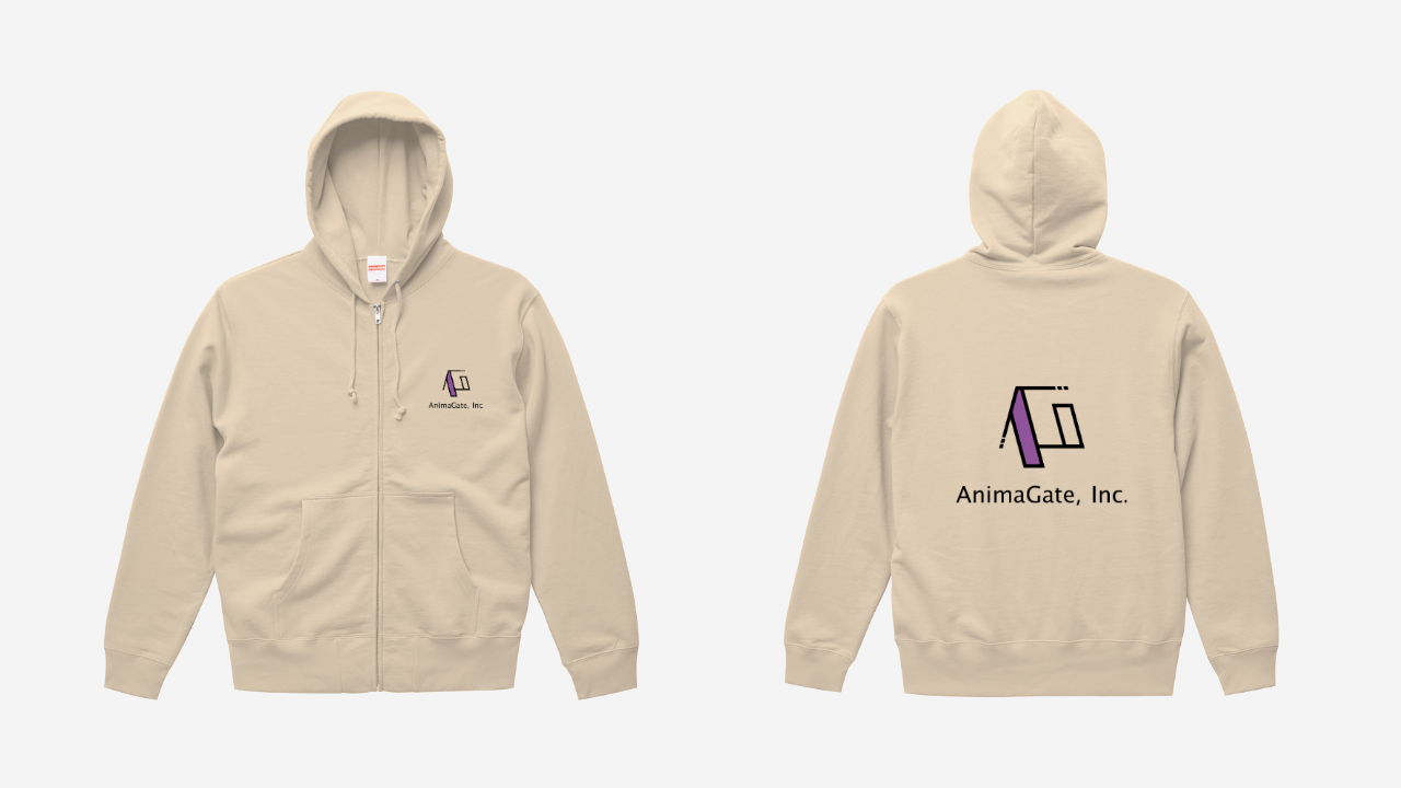 会社ロゴ入りウェアを作成しています